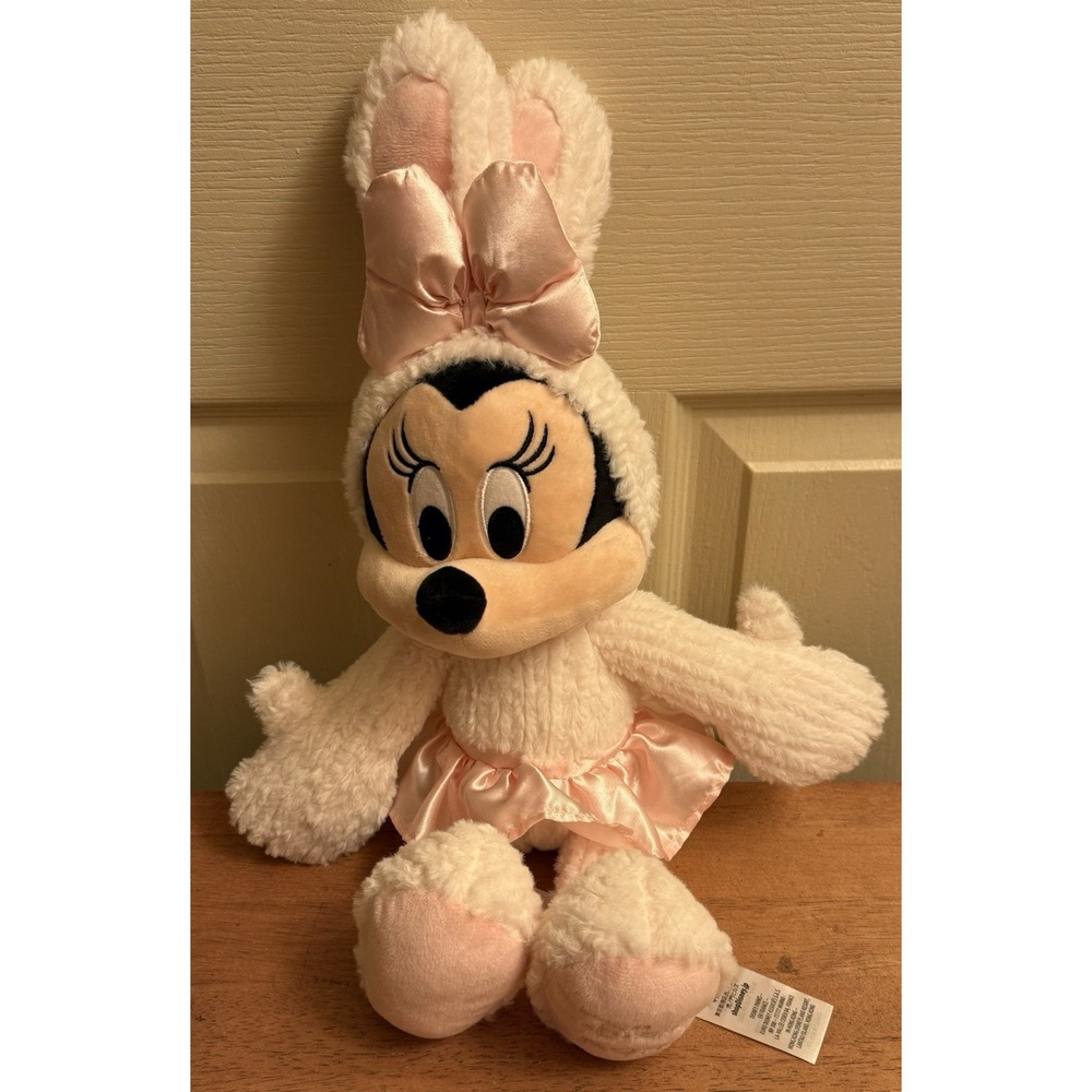Disney Parks 2024 Easter Minnie Mouse Bunny 18"β Plush Disney Store